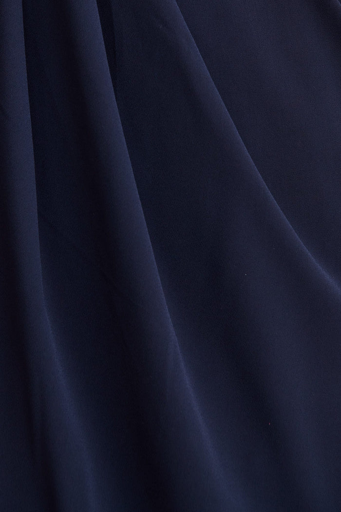 Navy Chiffon Polyester