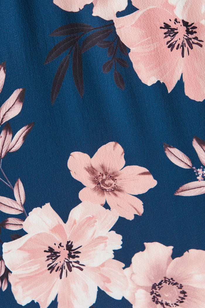 Teal With Blush Floral