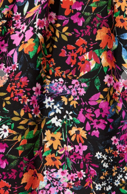 Black Multi Floral