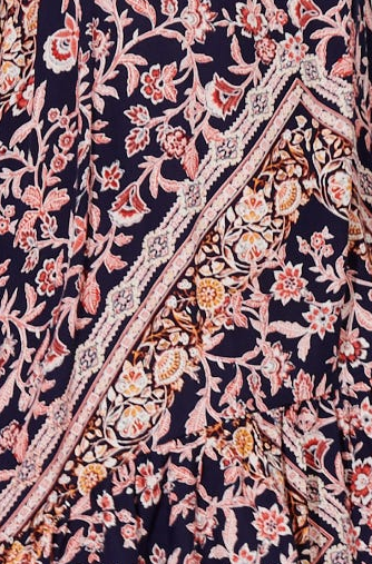 Navy Tile Print