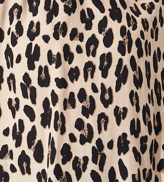Beige With Black Leopard