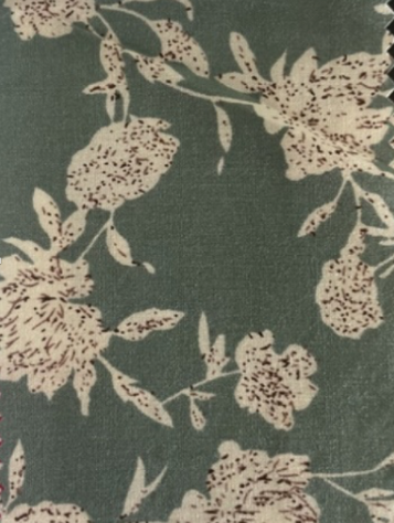 Sage with Beige Floral