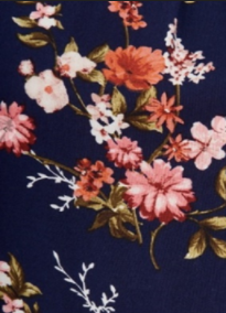 Navy Floral