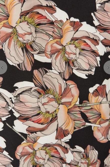 Black Multi Floral