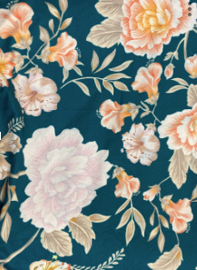 Teal Floral