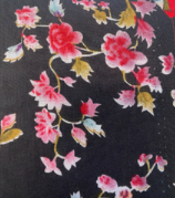 Black with Pink Floral