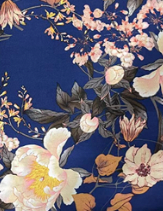 Blue with Blush Floral