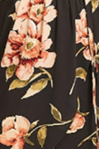 Black With Blush Floral