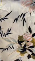 White Floral Satin