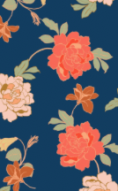 Navy & Pink Floral