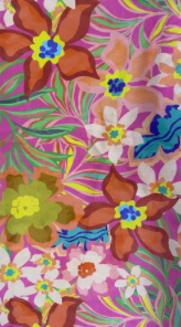 Pink with Multi Retro Floral