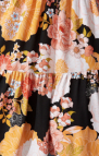 Black with Peach Floral