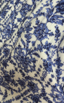White with Blue Floral