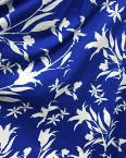 Blue with White Floral