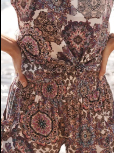 Cream With Purple Paisley