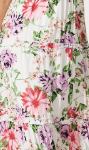 White With Multi Floral