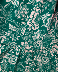 Green with Cream Floral