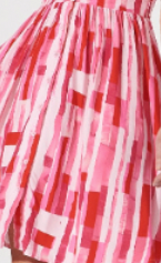 Red With Pink Print
