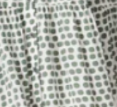 White With Green Polka Dot