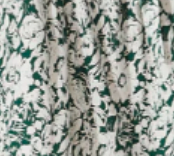Green With White Floral