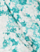 Green With White Floral