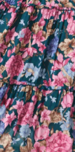 Emerald With Pink Blue Floral