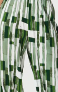 Green With White Print