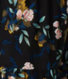 Black With Green Floral