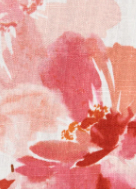 Pink Floral Linen Blend
