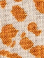 Tangerine Animal Print Linen Blend