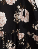 Black With Beige Floral
