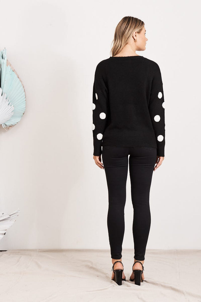Brooklyn Mid Rise Jeans In Black Denim - St Frock (Dev)