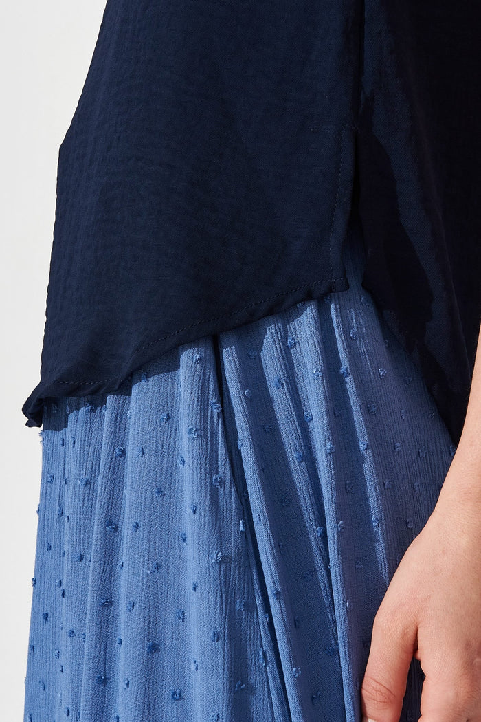 Aldina Cami Top In Navy - St Frock (Dev)