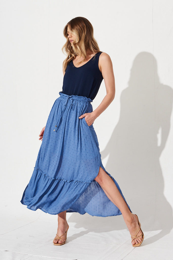 Aldina Cami Top In Navy - St Frock (Dev)