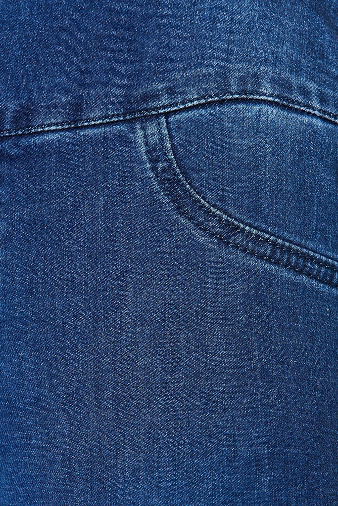 Avia Stretch Denim In Mid Blue Wash - St Frock (Dev)