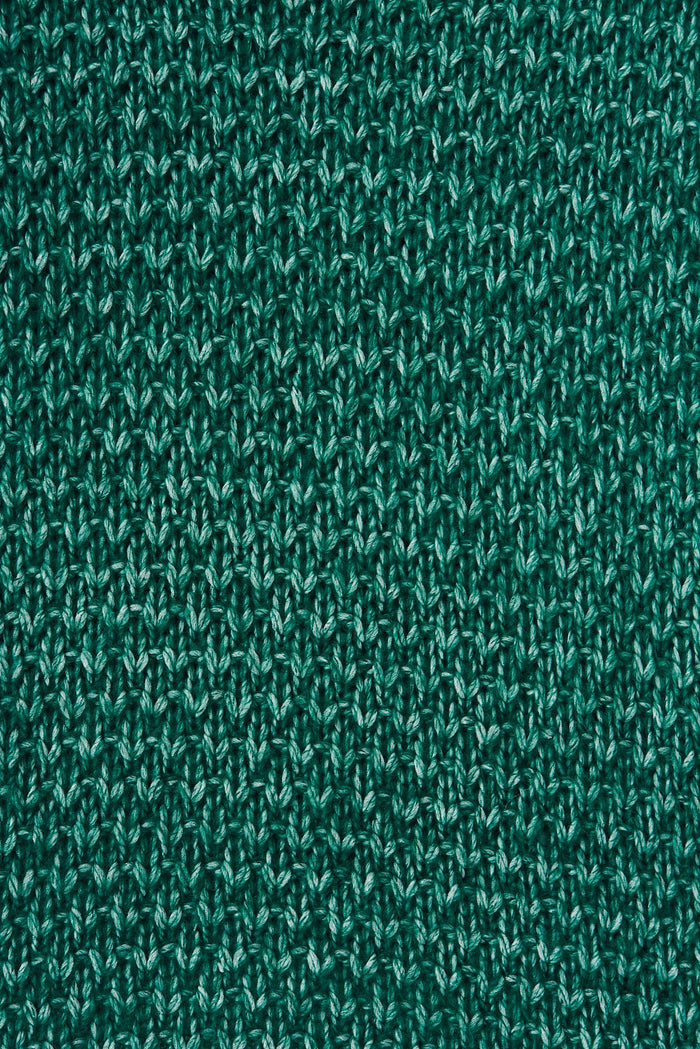 Euston Knit In Emerald Wool Blend - fabric
