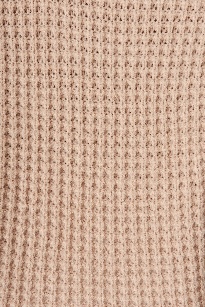 Sardinia Knit In Camel Wool Blend - fabric