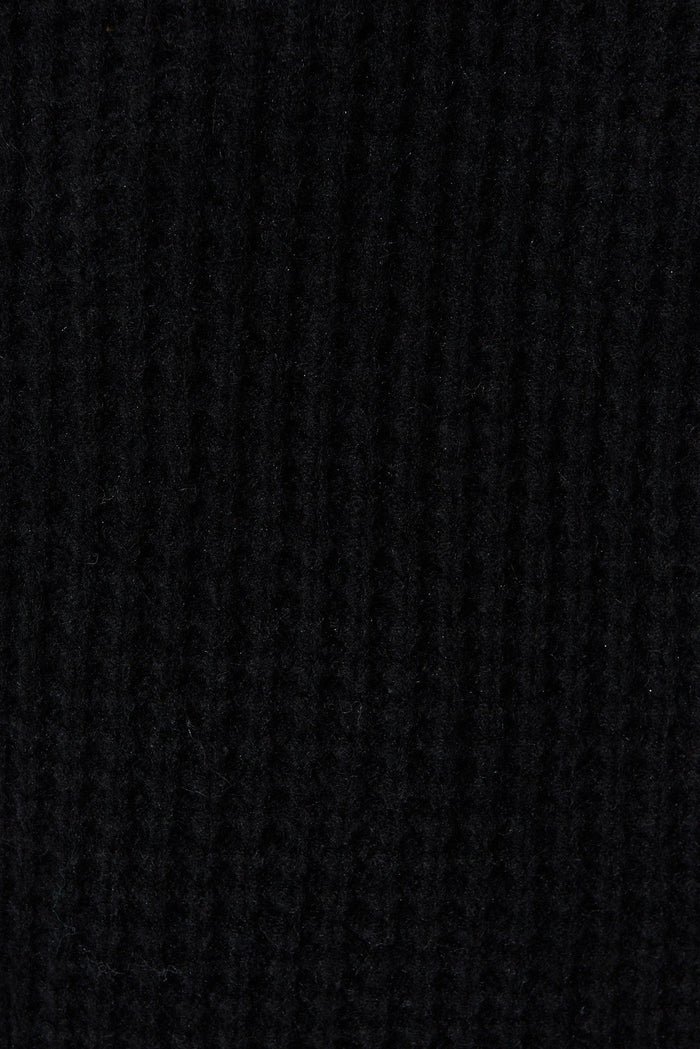 Sardinia Knit In Black Wool Blend - fabric
