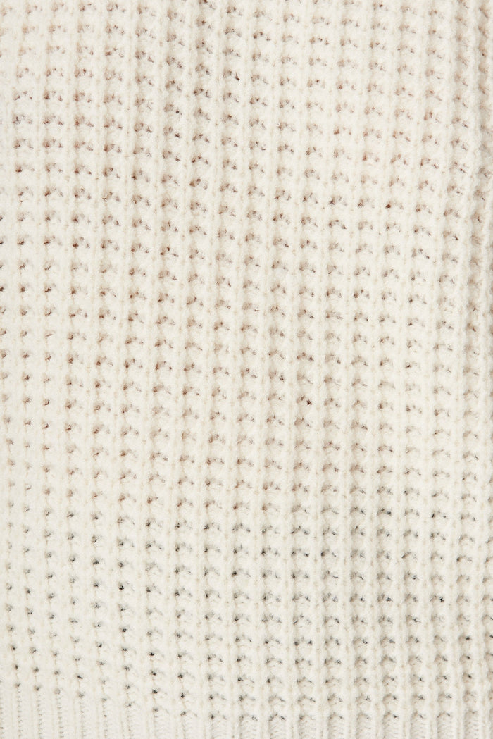 Sardinia Knit In Cream Wool Blend - fabric