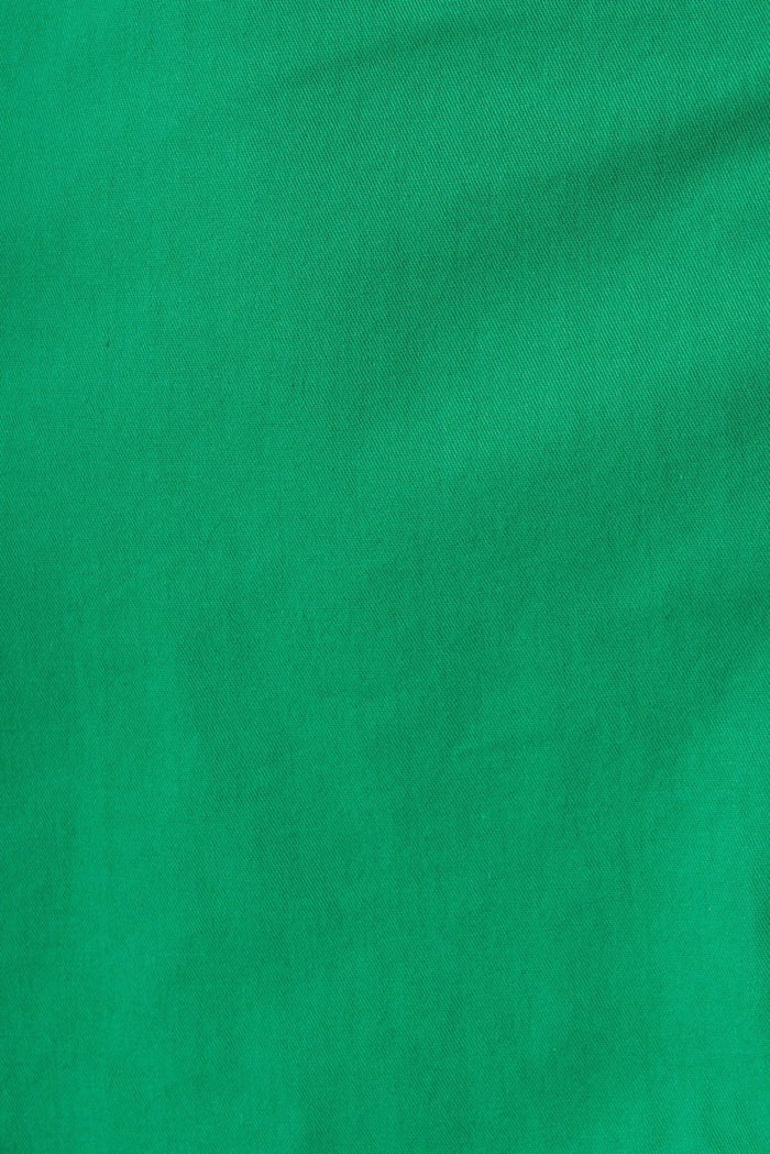 Cheviot Zip Dress In Green Cotton - St Frock (Dev)
