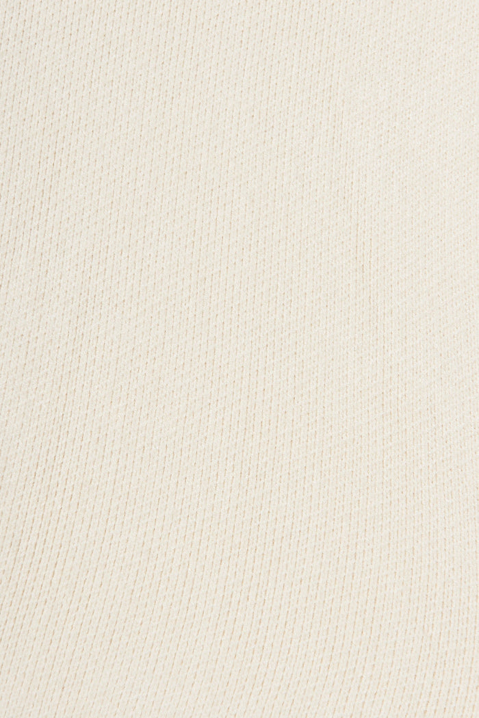 Malo Knit Tunic In Beige Wool Blend - fabric
