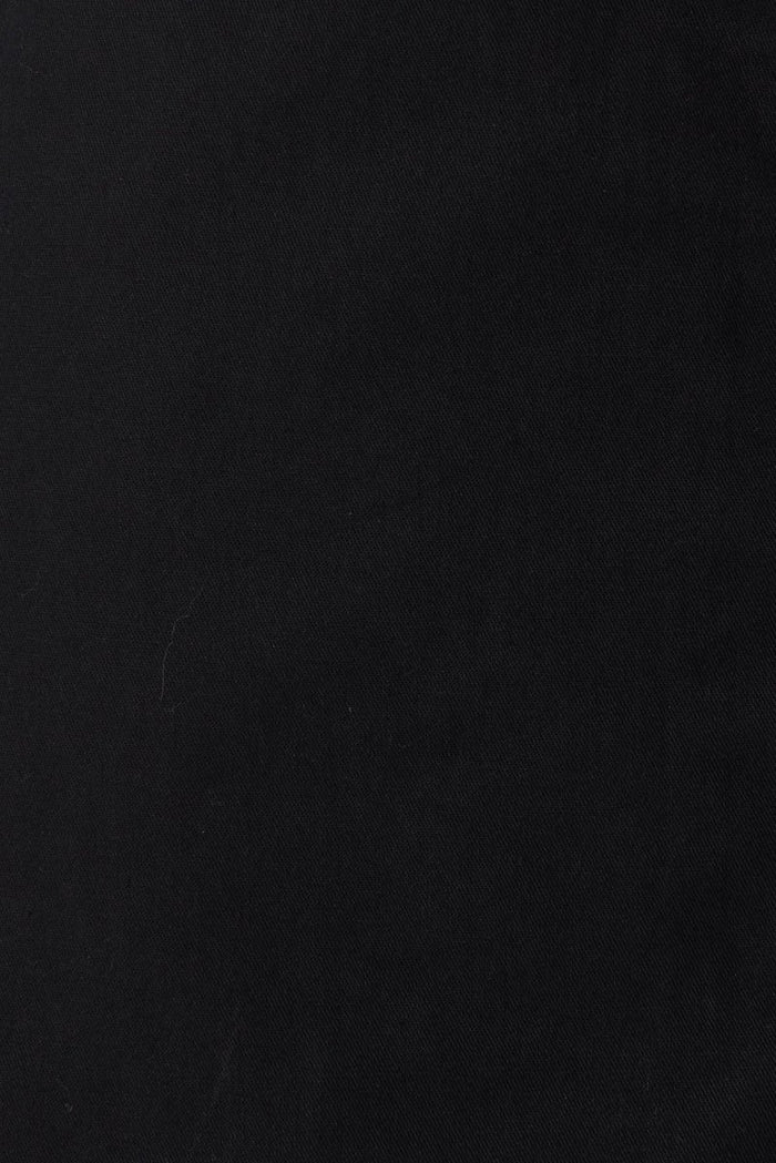 Cheviot Zip Dress In Black Cotton - St Frock (Dev)