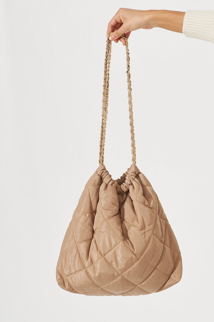 August + Delilah Solene Bag In Nude Beige - front