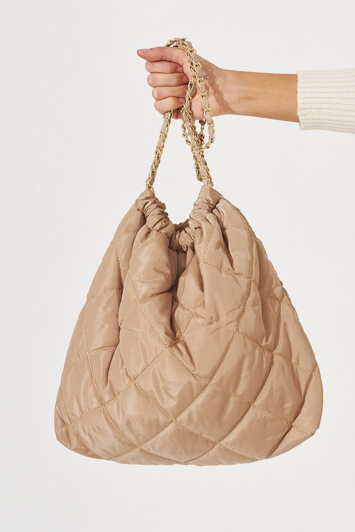 August + Delilah Solene Bag In Nude Beige - front