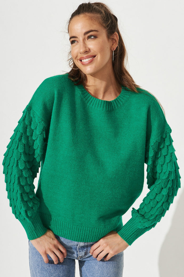 Annalisa Knit In Green - St Frock (Dev)