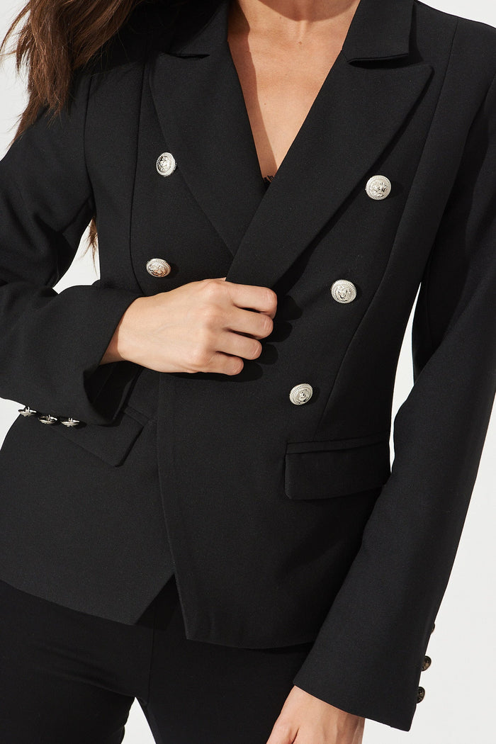Nataly Blazer In Black - Detail
