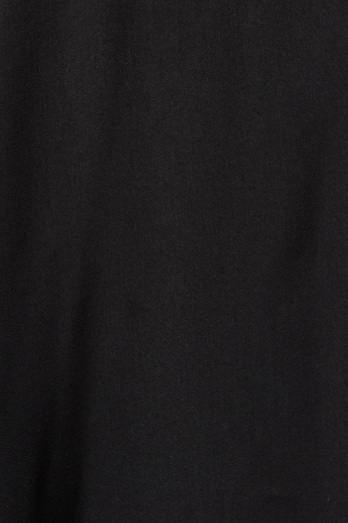 Helene Dress In Black Satin - Fabric