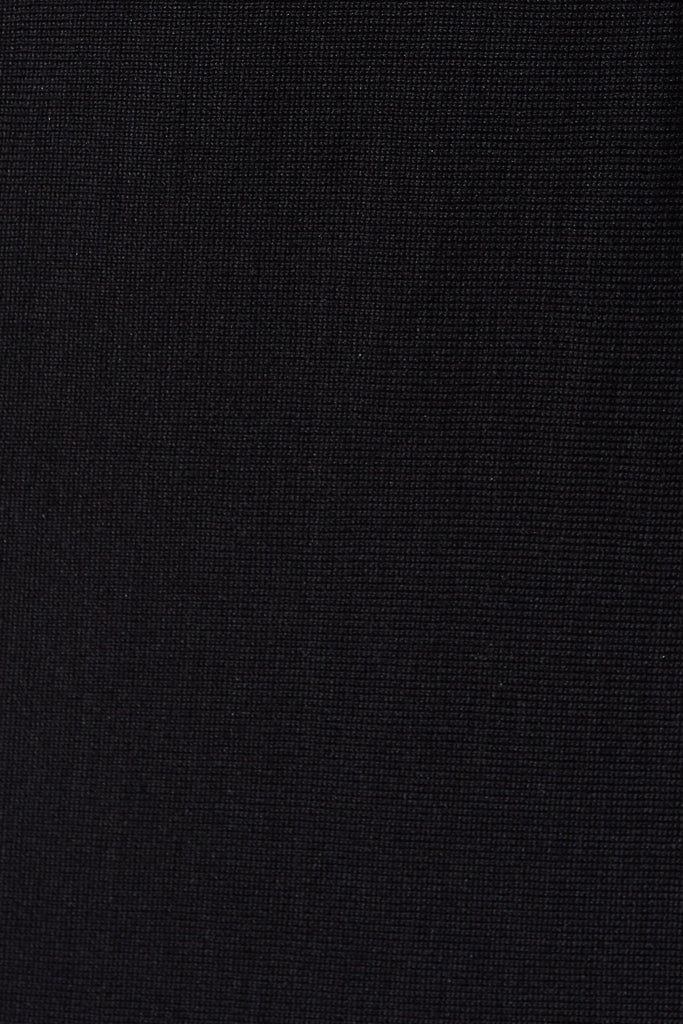 Petrina Knit Dress In Black - Fabric