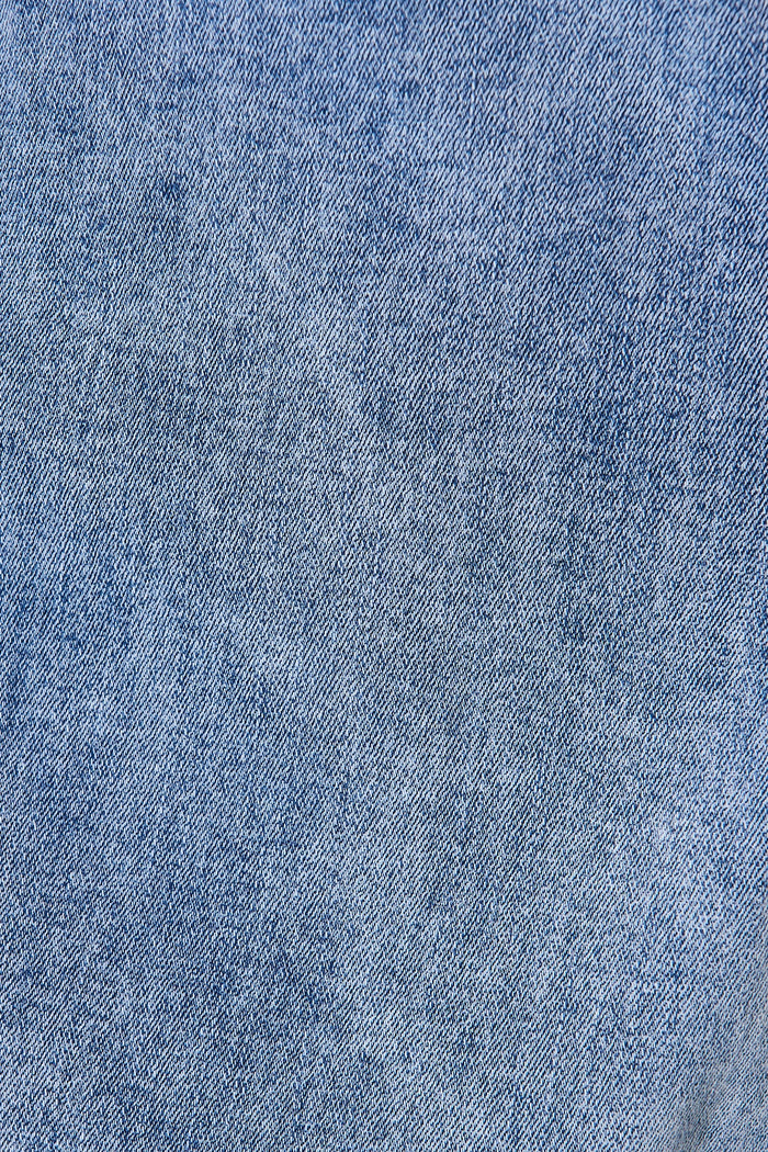 Margaret Denim Wide Leg Jeans In Light Denim - Fabric