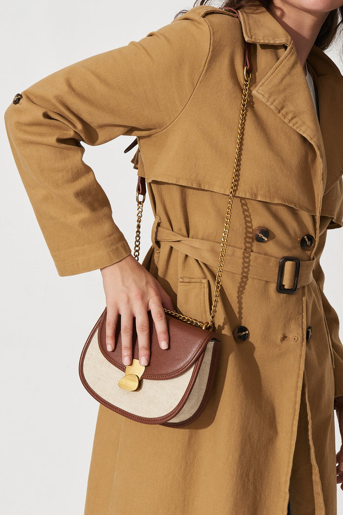 August + Delilah Corinna Sling Bag In Brown - Side